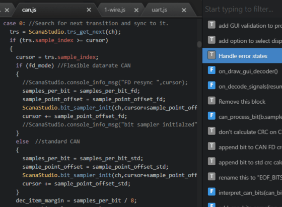 Open source script for Logic analyzer