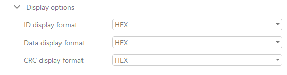 CAN bus display options