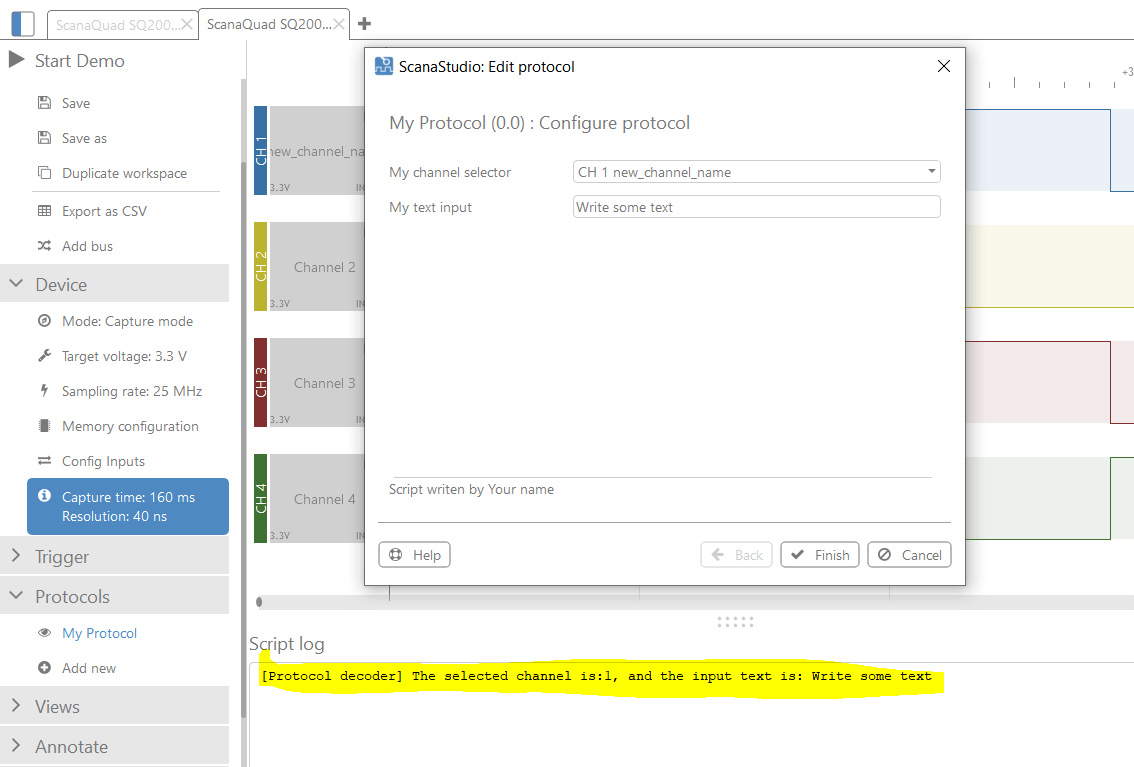 output of example decoder showing how to retrieve GUI values
