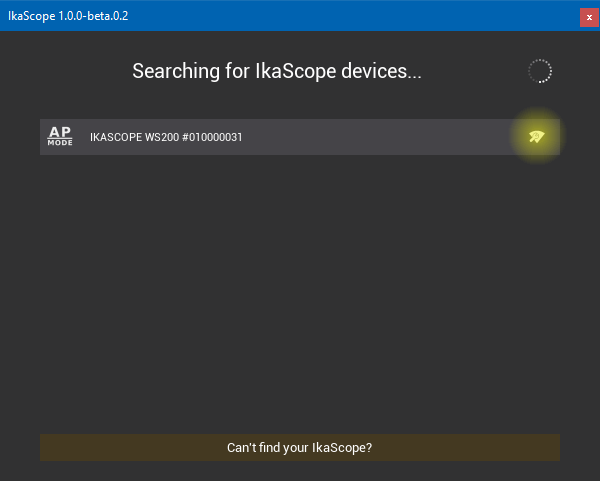 accessing wifi manager for a specific device