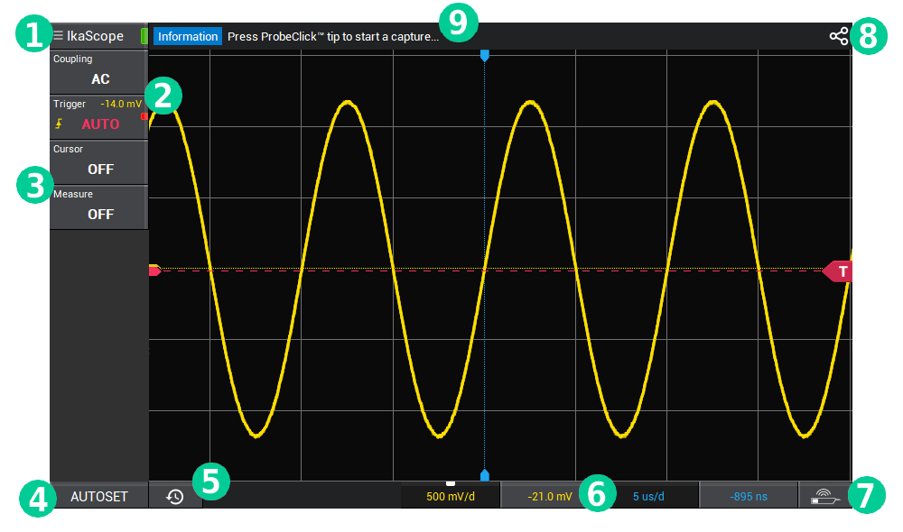 IkaScope application interface