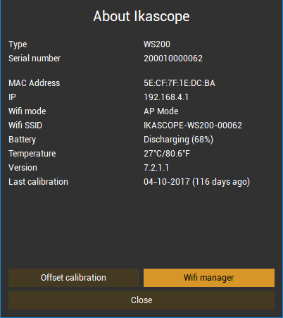 IkaScope device page