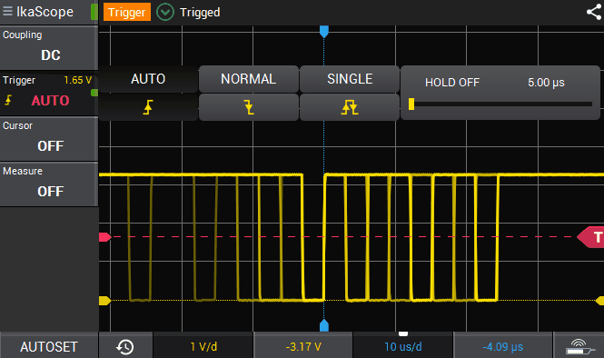 IkaScope trigger hold off
