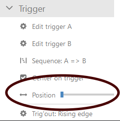 Logic Analyzer trigger position